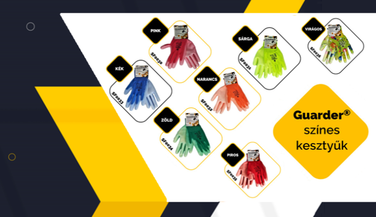 GUARDER® SZÍNES KESZTYŰK