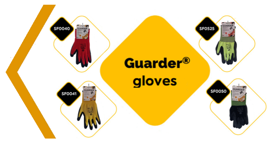 Tenyérmártott kesztyűk a GUARDER®-től