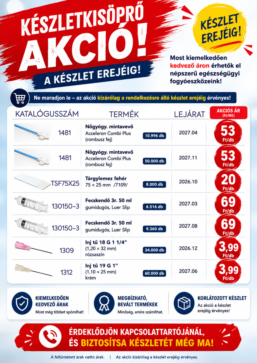 Készletkisöprő akció❗