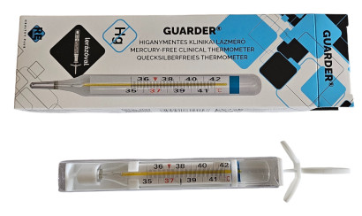 Quecksilberfreites Thermometer mit Rüttelmechanismus