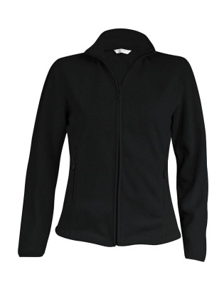 MAUREEN - DAMEN-MICROFLEECE-JACKE black 2XL