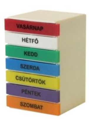 Medikamentendosierbox wöchentlich / schublade