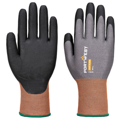 CT Schnittschutz C 21 Nitril-Handschuhe Grau/Schwarz L