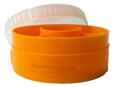 Pillendose, 3-Fächer, tägliche, rund