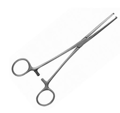 Gefäßklemme gerader Haken 16 cm