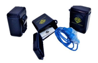 Guarder Silikon-Ohrstöpsel mit Aufbewahrungsbox (blau)