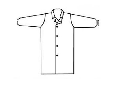 PartiGuard antiszt. köpeny patentos, galléros L