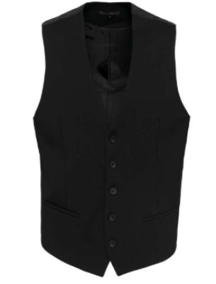 Herrenweste aus mischgewebe Kariban schwarz 46