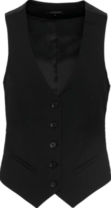 Damenweste aus mischgewebe Kariban schwarz 34