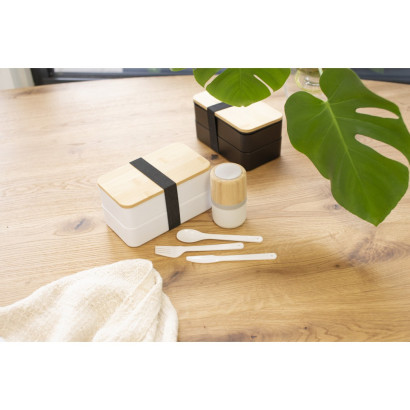 Doppelwandige Lebensmittelbox weiß