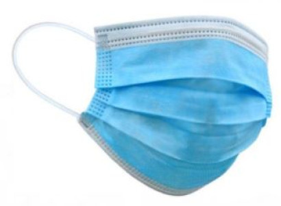 Mundschutz Guarder Medizinisch 3-lagig mit Gummibändern blau