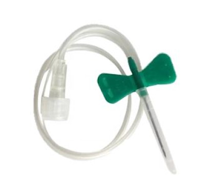 Butterfly / Flügelkanüle 21G grün