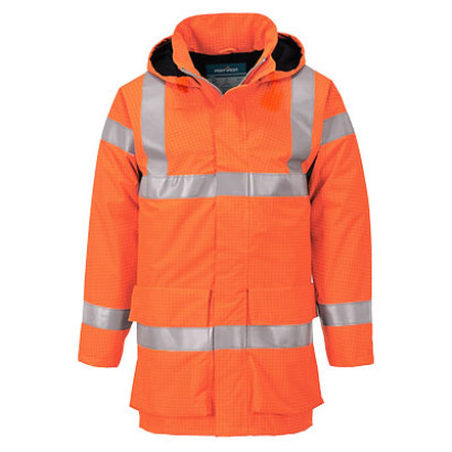 Bizflame Rain Hi-Vis FR Jacke Orange 4XL