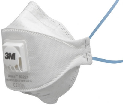3M 9322+ AURA FFP2 részecskeszűrő félálarc