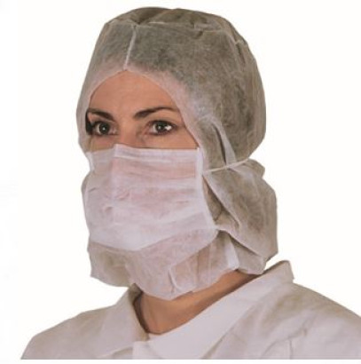 Astrohaube mit Mundschutz Guarder weiß
