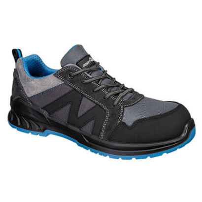 Composite Wildleder-Halbschuh aus Verbundwerkstoff S1PS SR FO Schwarz/Blau 36