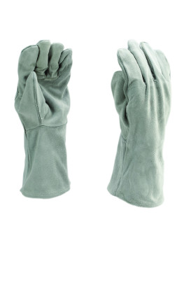 Ötujjas, béleletlen marha hasítékbőr hegesztő védőkesztyű