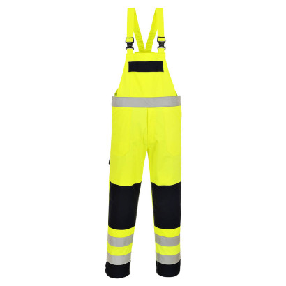 Bizflame Work Hi-Vis Multinorm Kontrast FR LatzhoseGelb/Marine M