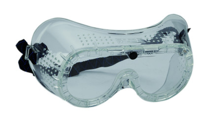 Schutzbrille mit Gummiband und Belüftungslöchern
