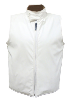 FOOD Weste PU weiß L