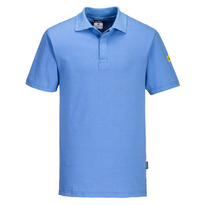 Antistatik ESD Polo-Shirt  Hamilton Blau 4XL