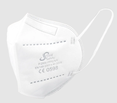 FFP2-Maske Filter-Atemschutzmasken Solid Safety NR weiß