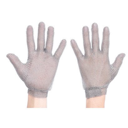Chainmail -Kettenhandschuh Silber