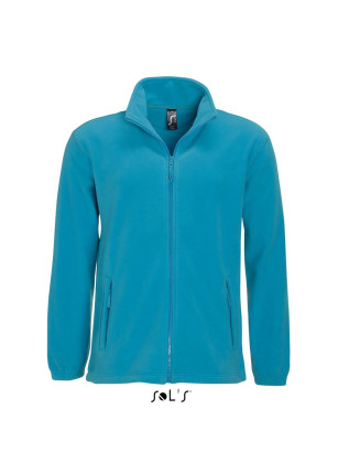 SO55000 SOL'S NORTH MEN - FLEECEJACKE MIT REISSVERSCHLUSS aquablue 2XL