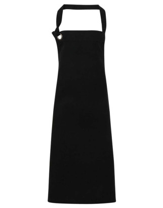 PR130 'CALIBRE' SCHWERE BAUMWOLLCANVAS-LATZSCHÜRZE black
