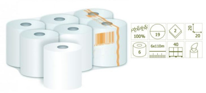 Handtuch ?19cm 2-lagig gepersst