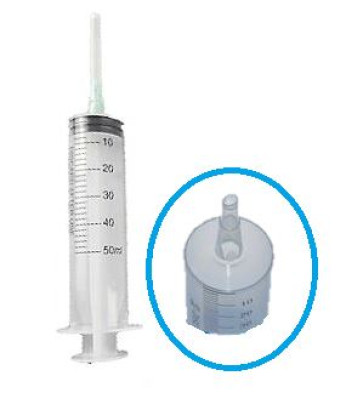 EW-Spritze 3-teilig 50 ml Katheter-Ende