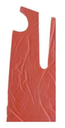 LDPE Folie Schürze Guarder 80x125cm rot