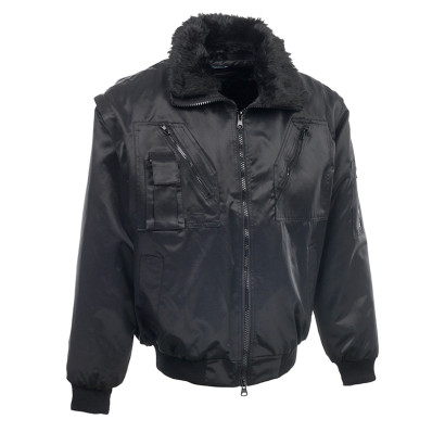 Rock Pilotenjacke, schwarz, Größe 2XL