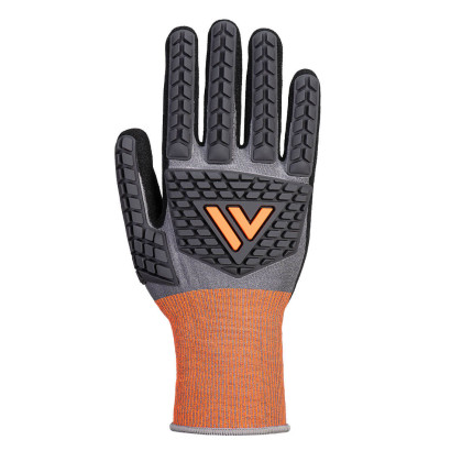 CT Cut D18 Nitril Stoßschutz- Handschuh Grau/Schwarz L