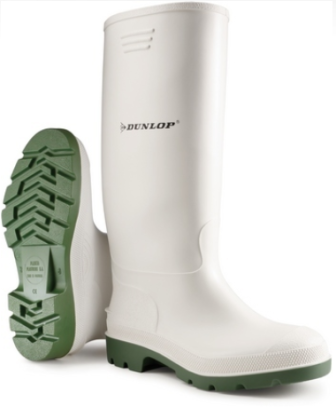 Dunlop Pricemastor weiße Nitrilstiefel 35