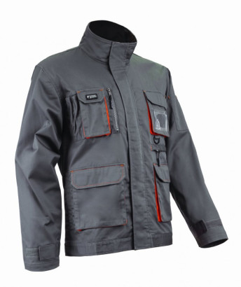 Arbeitsjacke Paddock II grau-orange L