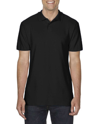 SOFTSTYLEÂ® POLOSHIRT AUS DOPPELTEM PIQUĂ‰ FĂśR ERWACHSENE Black 2XL