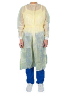 Jetguard köpeny, nyaknál és hátul kötős, gumis mandzsetta, sárga, M