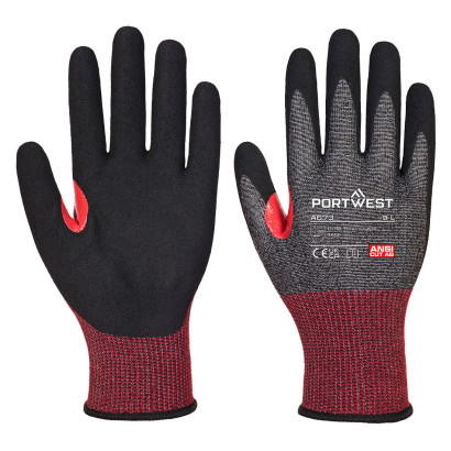 CS F18 Nitrilschaum-Schnittschutzhandschuh Schwarz L