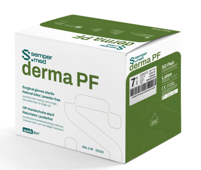 SEMPERMED® Derma puderfreie sterile Handschuhe 6,5