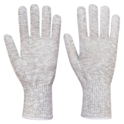 AHR 10 Lebensmittelhandschuh Liner - 1 Handschuh Grau L