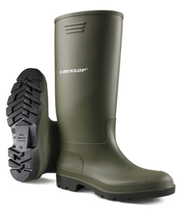 DUNLOP PRICEMASTOR Grüne, säurebeständige PVC-Stiefel 35