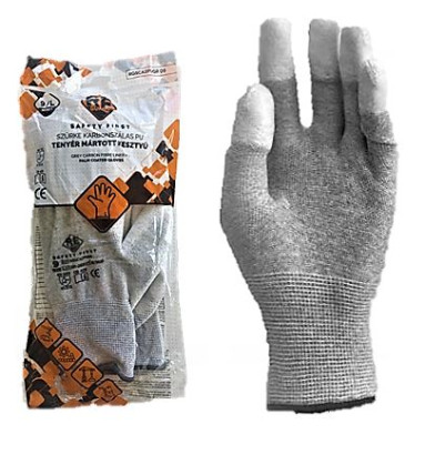 Guarder Carbon ESD Handschuh mit PU beschichtete Fingerspitze Gr: 6