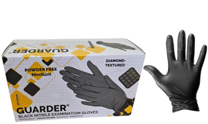 Guarder Nitril Schwarz Diamond Premium Strong (8.4g | 7.0mil) pf Handschuh XXL