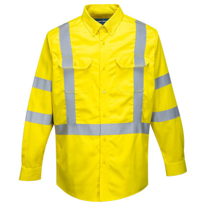 Bizflame 88/12 FR Hi-Vis Hemd Gelb 4XL