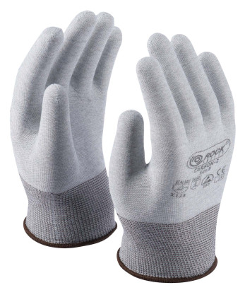 Strickhandschuh, Größe 6, mit Kohlefasern, ohne Beschichtung