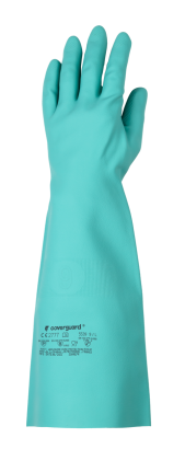 EUROCHEM 5540 Sup. grüne Nitrilhandschuhe 45cm 0,56mm 8