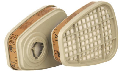 3M 6051I A1 szerves gáz-,gőz- és részecske-szűrő betét, indikátoros