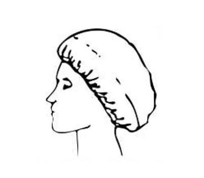 Chicopee Perforated Haarnetz durchm: 50  blau