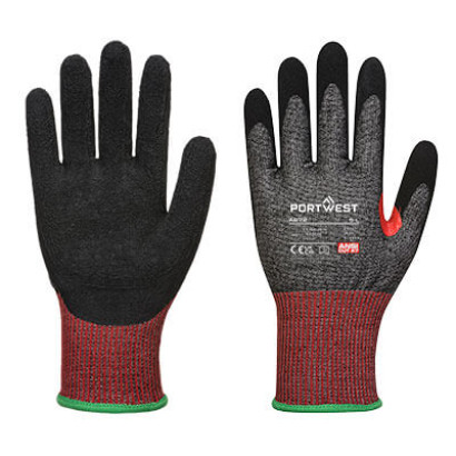 CS AHR13 NITRILSCHAUM-Schnittschutzhandschuh Schwarz L